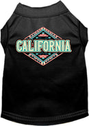 Pet Dog & Cat Screen Printed Shirt for Medium to Large Pets (Sizes 2XL-6XL), "California Peach Aztec"