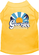 Pet Dog & Cat Screen Printed Shirt for Small to Medium Pets (Sizes XS-XL), "Georgia Coast"