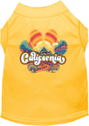 Pet Dog & Cat Screen Printed Shirt for Medium to Large Pets (Sizes 2XL-6XL), "California Groovy Summit"