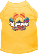 Pet Dog & Cat Screen Printed Shirt for Medium to Large Pets (Sizes 2XL-6XL), "Wisconsin Groovy Summit"