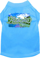 Pet Dog & Cat Screen Printed Shirt for Medium to Large Pets (Sizes 2XL-6XL), "Alabama Summer"