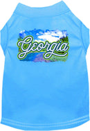 Pet Dog & Cat Screen Printed Shirt for Small to Medium Pets (Sizes XS-XL), "Georgia Summer"