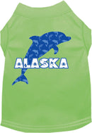 Pet Dog & Cat Screen Printed Shirt for Medium to Large Pets (Sizes 2XL-6XL), "Alaska Blue Dolphins"