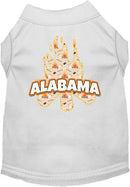 Pet Dog & Cat Screen Printed Shirt for Medium to Large Pets (Sizes 2XL-6XL), "Alabama Around The Campfire"