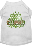 Pet Dog & Cat Screen Printed Shirt for Medium to Large Pets (Sizes 2XL-6XL), "Colorado Woodland Trees"
