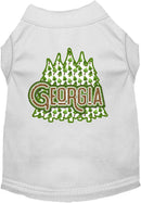 Pet Dog & Cat Screen Printed Shirt for Medium to Large Pets (Sizes 2XL-6XL), "Georgia Woodland Trees"