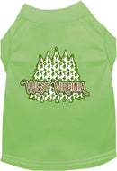 Pet Dog & Cat Screen Printed Shirt for Medium to Large Pets (Sizes 2XL-6XL), "West Virginia Woodland Trees"