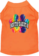 Pet Dog & Cat Screen Printed Shirt for Medium to Large Pets (Sizes 2XL-6XL), "South Dakota Bright Tie Dye"