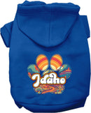 Pet Dog & Cat Screen Printed Hoodie for Small to Medium Pets (Sizes XS-XL), "Idaho Groovy Summit"