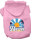 Pet Dog & Cat Screen Printed Hoodie for Small to Medium Pets (Sizes XS-XL), "Hawaii Coast"