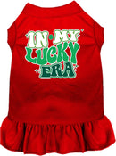 Pet Dog & Cat Screen Printed Dress "In My Lucky Era"