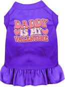 Pet Dog & Cat Screen Printed Dress "Daddy Is My Valentine"