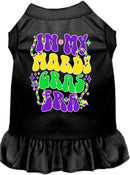 Pet Dog & Cat Screen Printed Dress "In My Mardi Gras Era"