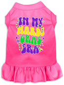 Pet Dog & Cat Screen Printed Dress "In My Mardi Gras Era"
