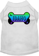 Pet Dog & Cat Screen Printed Shirt for Medium to Large Pets (Sizes 2XL-6XL), "Idaho Mountain Shades"
