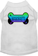 Pet Dog & Cat Screen Printed Shirt for Small to Medium Pets (Sizes XS-XL), "Massachusetts Mountain Shades"