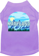 Pet Dog & Cat Screen Printed Shirt for Small to Medium Pets (Sizes XS-XL), "Maryland Trailblazer"