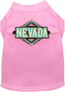 Pet Dog & Cat Screen Printed Shirt for Small to Medium Pets (Sizes XS-XL), "Nevada Peach Aztec"