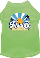 Pet Dog & Cat Screen Printed Shirt for Medium to Large Pets (Sizes 2XL-6XL), "Florida Coast"