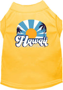 Pet Dog & Cat Screen Printed Shirt for Medium to Large Pets (Sizes 2XL-6XL), "Hawaii Coast"