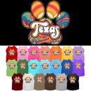 Pet Dog & Cat Screen Printed Shirt for Medium to Large Pets (Sizes 2XL-6XL), "Texas Groovy Summit"