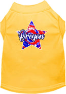 Pet Dog & Cat Screen Printed Shirt for Small to Medium Pets (Sizes XS-XL), "Oregon Patriotic Tie Dye"