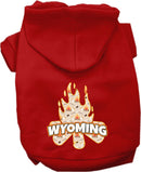 Pet Dog & Cat Screen Printed Hoodie for Small to Medium Pets (Sizes XS-XL), "Wyoming Around The Campfire"