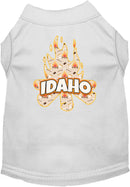 Pet Dog & Cat Screen Printed Shirt for Small to Medium Pets (Sizes XS-XL), "Idaho Around The Campfire"