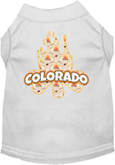 Pet Dog & Cat Screen Printed Shirt for Small to Medium Pets (Sizes XS-XL), "Colorado Around The Campfire"