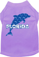 Pet Dog & Cat Screen Printed Shirt for Medium to Large Pets (Sizes 2XL-6XL), "Florida Blue Dolphins"