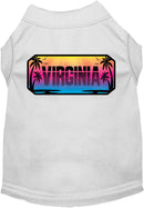 Pet Dog & Cat Screen Printed Shirt for Medium to Large Pets (Sizes 2XL-6XL), "Virginia Beach Shades"