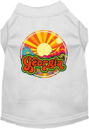 Pet Dog & Cat Screen Printed Shirt for Medium to Large Pets (Sizes 2XL-6XL), "Georgia Mellow Mountain"