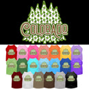 Pet Dog & Cat Screen Printed Shirt for Small to Medium Pets (Sizes XS-XL), "Colorado Woodland Trees"