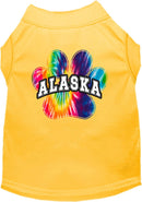 Pet Dog & Cat Screen Printed Shirt for Medium to Large Pets (Sizes 2XL-6XL), "Alaska Bright Tie Dye"