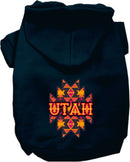 Pet Dog & Cat Screen Printed Hoodie for Small to Medium Pets (Sizes XS-XL), "Utah Navajo Tribal"