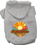 Pet Dog & Cat Screen Printed Hoodie for Medium to Large Pets (Sizes 2XL-6XL), "Massachusetts Mellow Mountain"