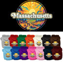 Pet Dog & Cat Screen Printed Hoodie for Small to Medium Pets (Sizes XS-XL), "Massachusetts Trippy Peaks"