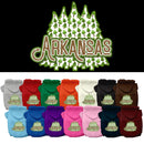 Pet Dog & Cat Screen Printed Hoodie for Small to Medium Pets (Sizes XS-XL), "Arkansas Woodland Trees"