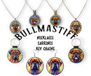 Bullmastiff Jewelry - Stained Glass Style Necklaces, Earrings and more!