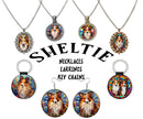 Sheltie Jewelry - Stained Glass Style Necklaces, Earrings and more!