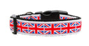 Pet Dog & Cat Nylon Collar or Leash, "Tiled Union Jack"