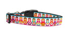 Pet Dog & Cat Nylon Collar or Leash, "Pretty Nesting Dolls"