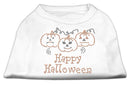Halloween Pet Dog & Cat Shirt Rhinestone, "Happy Halloween"