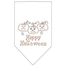 Halloween Pet and Dog Bandana Rhinestone, "Happy Halloween"
