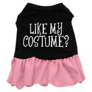 Halloween Pet Dog & Cat Dress Screen Printed, "Like My Costume"