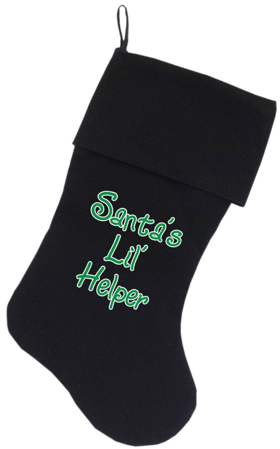 Velvet Christmas Stocking Screen Printed,