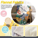Personalized Safari Animal Blanket | Custom Name | Lion Elephant Giraffe Hippo Tropical Jungle Fleece Throw Gift