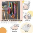 Personalized Penguin Blanket | Custom Name | Colorful Arctic Animal 310gsm Fleece Throw Gift