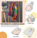 Customizable Sloth Blanket: Tropical Floral Art Flannel Throw
