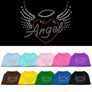 Pet Dog & Cat Shirt Rhinestone, "Angel Heart"